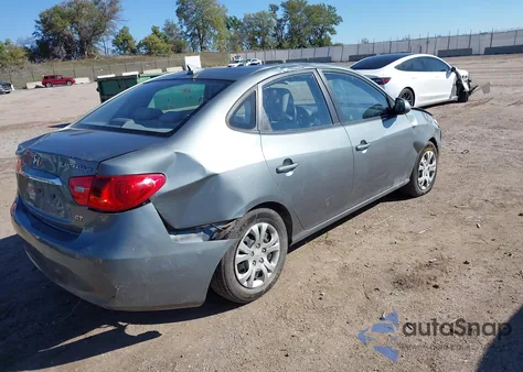 2010 Hyundai Elantra Blue from USA, damaged, VIN KMHDU4AD2AU918238